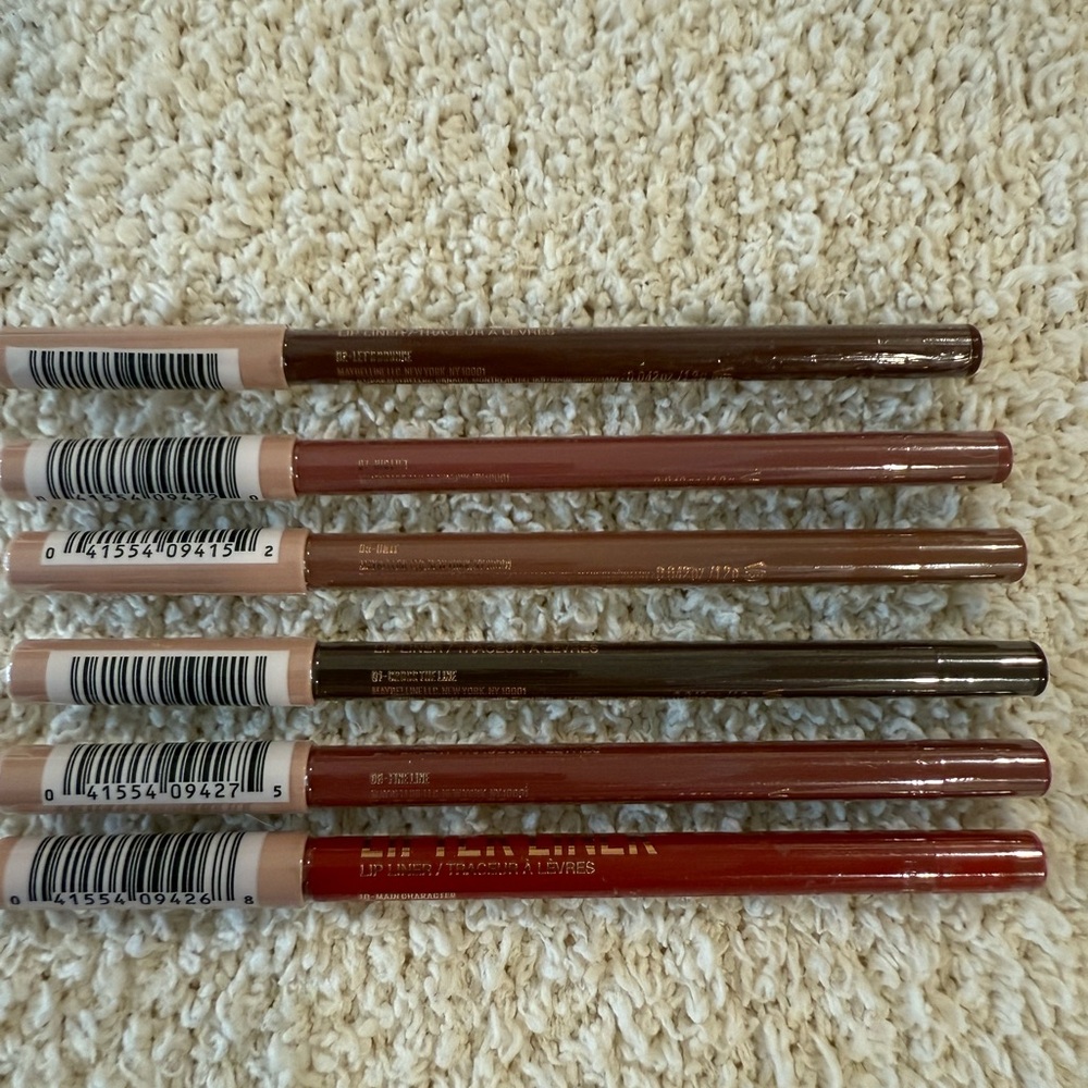 Maybelline Lip Liner Set - Brown and Red Shades